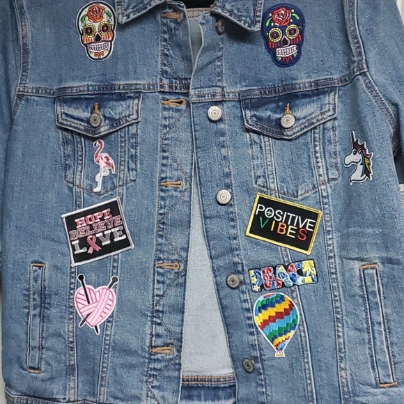 NWT custom 1 of a kind Denim Jacket - Picture 6 of 6